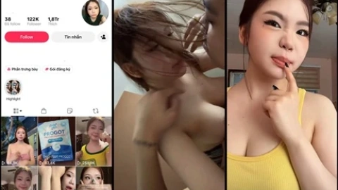 Hot TikToker 2k7 hơn 120k fl vú to lộ clip địt nhau (Part 1)